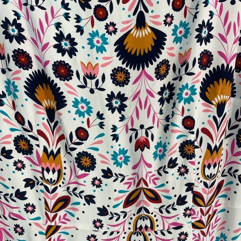 Boden, women’s US 10, multicolor floral asymmetrical sleeveless maxi dress EUC - Picture 2 of 8